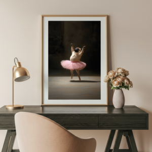 pug ballerina mockup