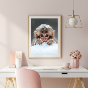 Monkey in Snow