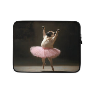 Ballerina Pug Laptop Sleeve